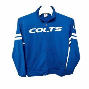 NFL Equipment Full Zip Indianapolis Colts Mens Large‎ Long Sleeve